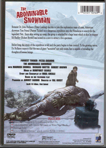 The Abominable Snowman DVD