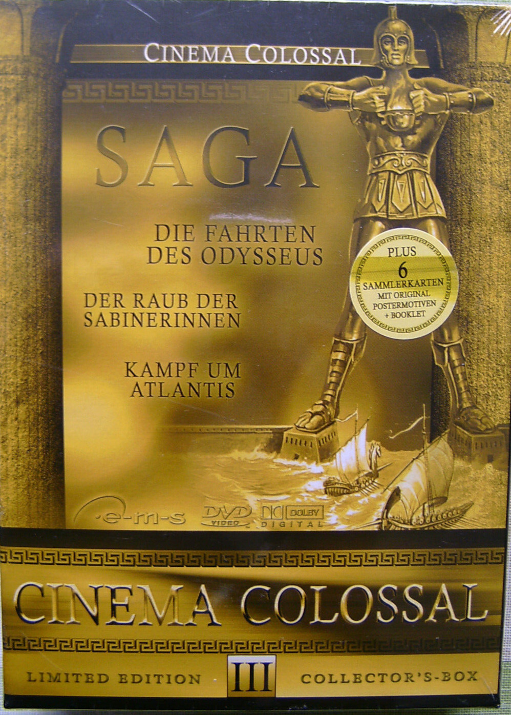 Cinema Colossal III Saga DVD Die Fahrten des Odysseus Der Raub