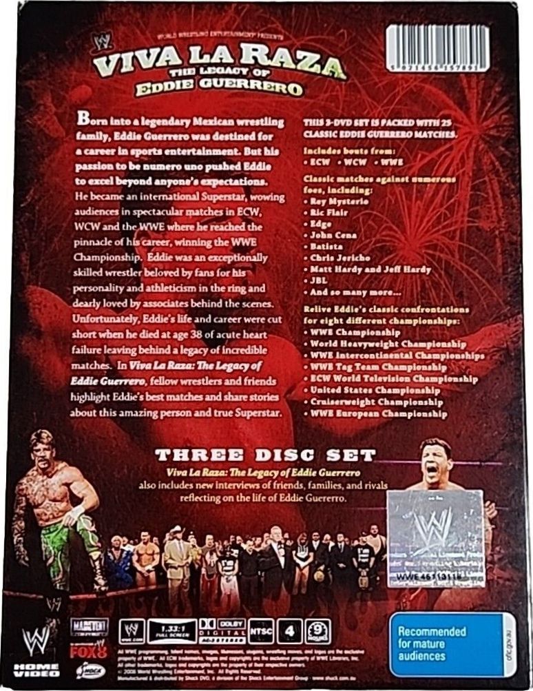 WWE Viva La Raza – The Legacy of Eddie Guerrero DVD (DigiPack