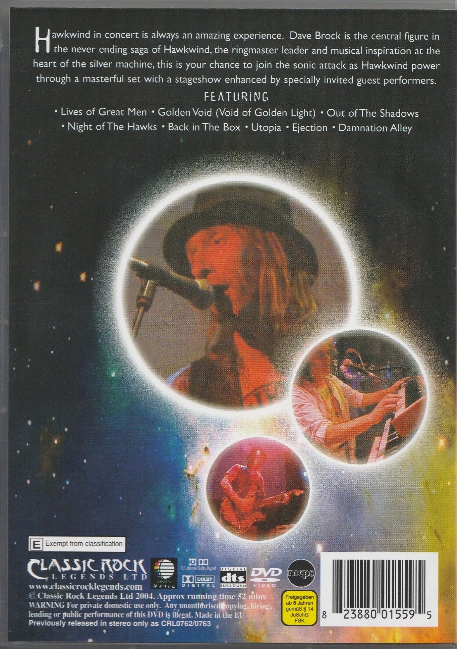 Hawkwind: Live Legends DVD (United Kingdom)