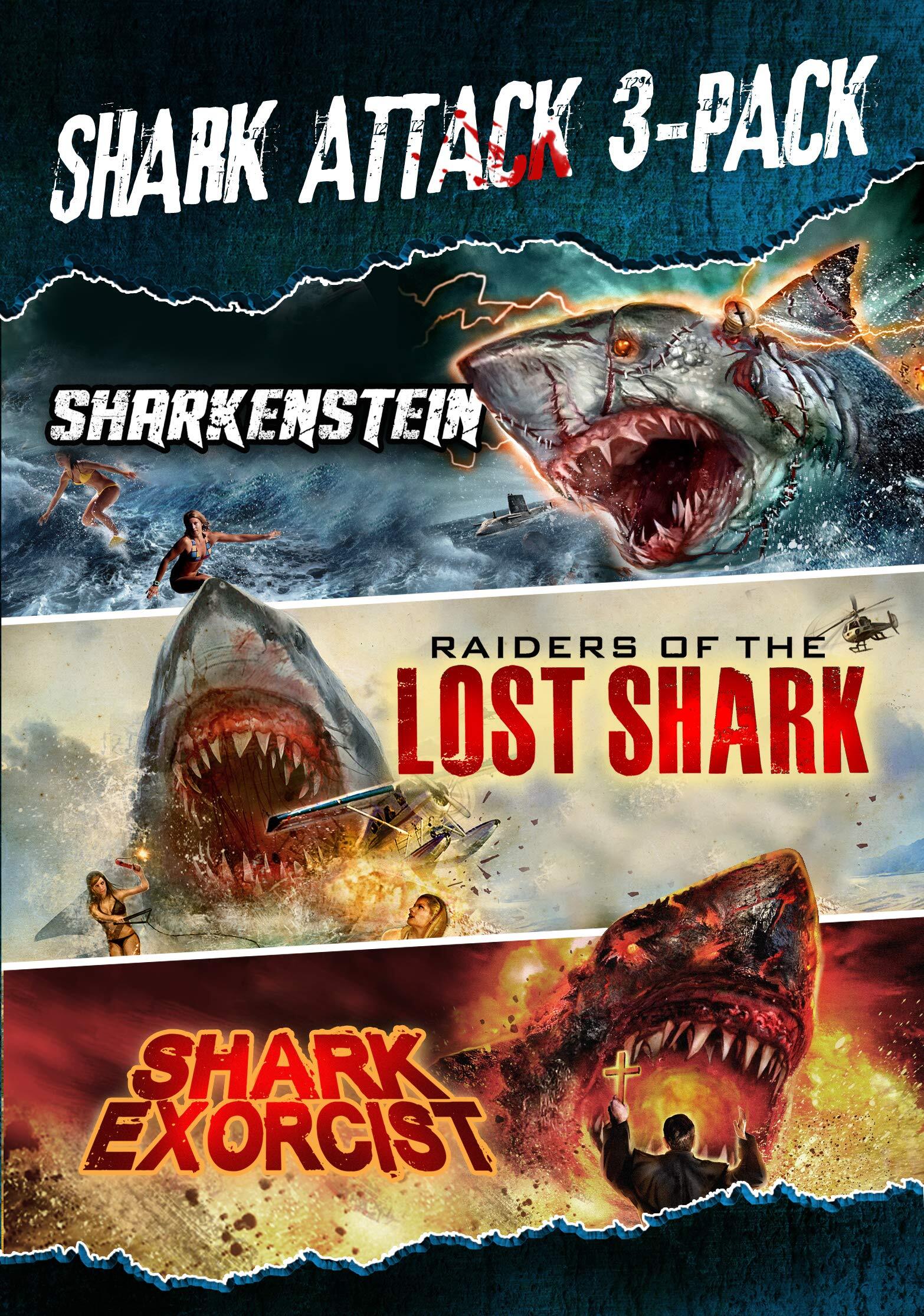 Shark Attack 3-Pack DVD (Sharkenstein / Raiders of the Lost Shark