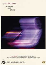 Joni Mitchell: Shadows and Light DVD (Australia)