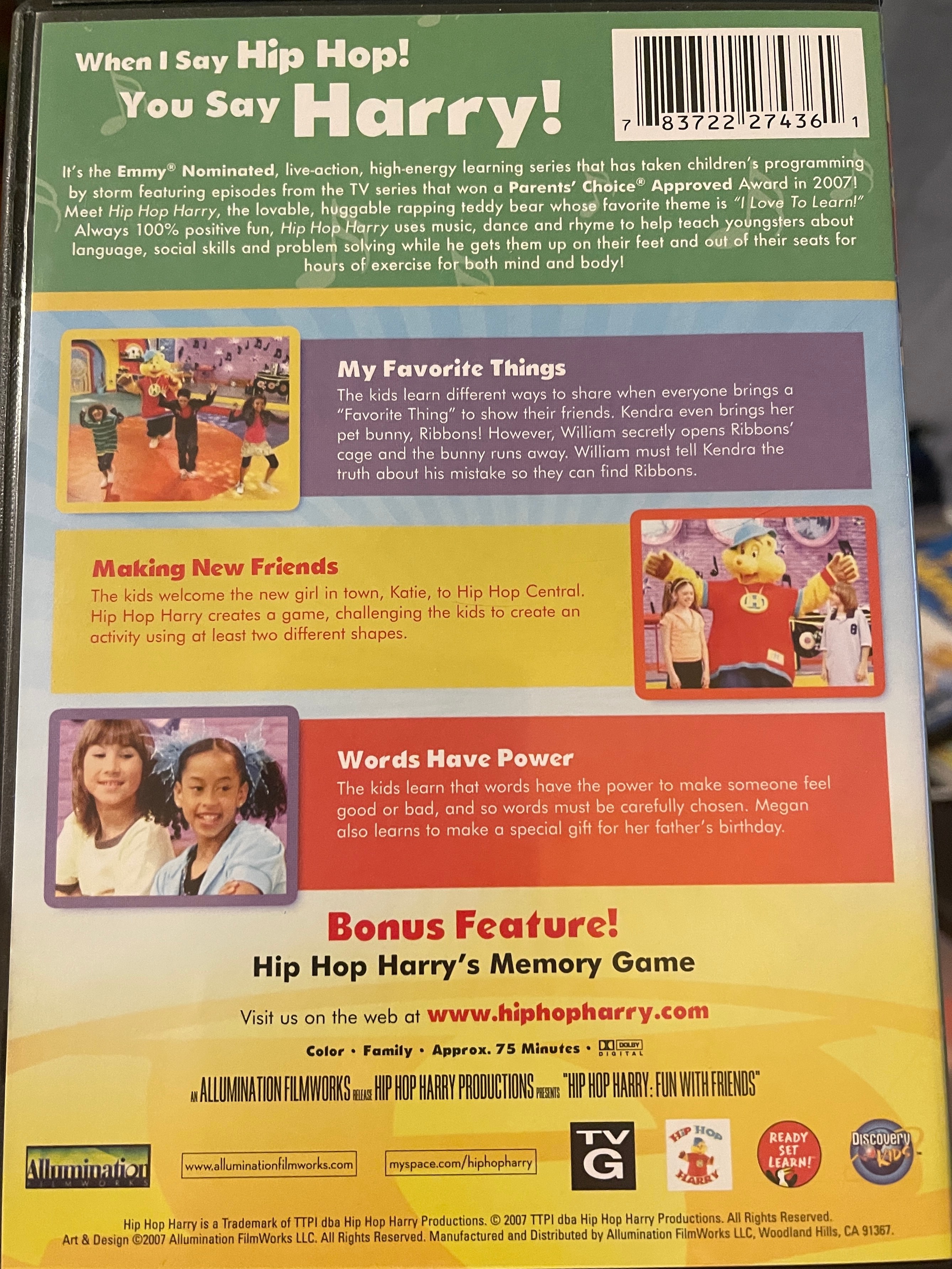 Hip Hop Harry: Fun with Friends DVD