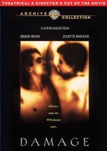 Damage Louis Malle Jeremy Irons Juliette Binoche '93 Movie Flyer Japanese  F/S