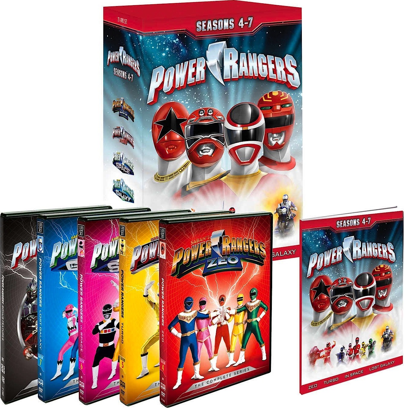 Power Rangers: Seasons 4-7 DVD (Zeo / Turbo / In Space