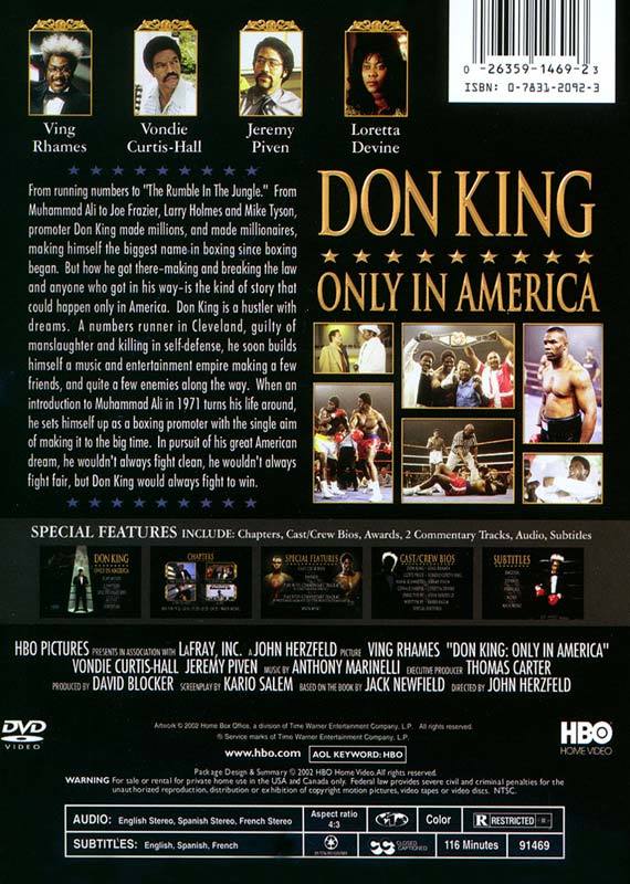 Don King: Only In America DVD (Snap case)