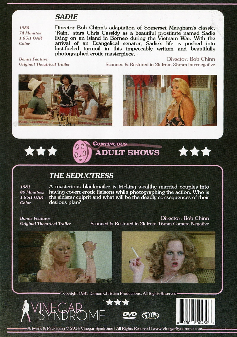 Sadie / The Seductress DVD