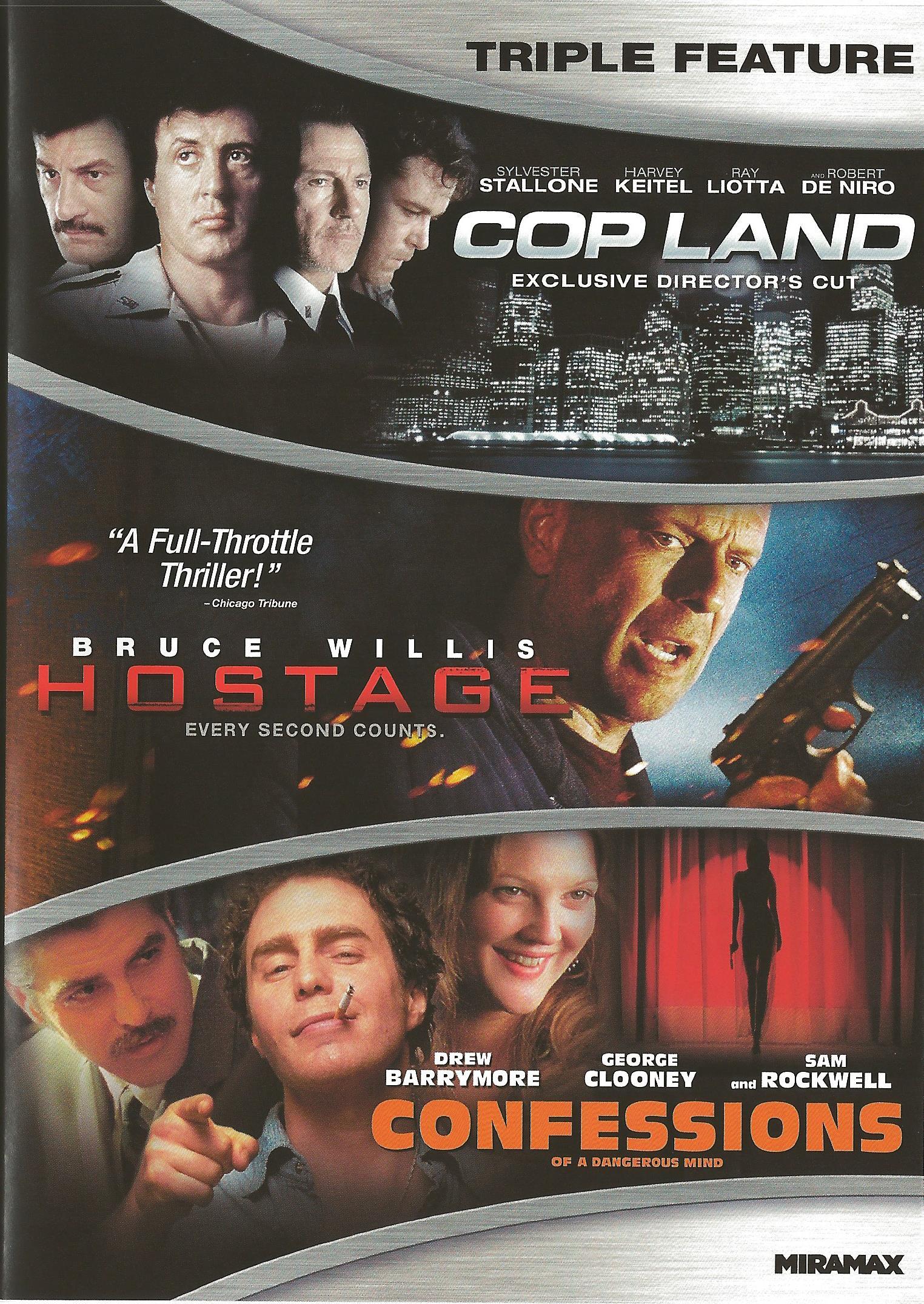 Cop Land / Hostage / Confessions of a Dangerous Mind DVD (Triple Feature), image size:1524x2151