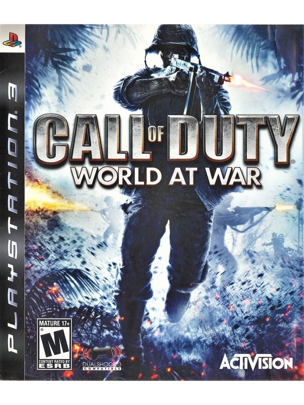 CALL OF DUTY WORLD AT WAR PS3 GAME WWII COMBAT SHOOTER ACTION ADVENTURE  COMPLETE
