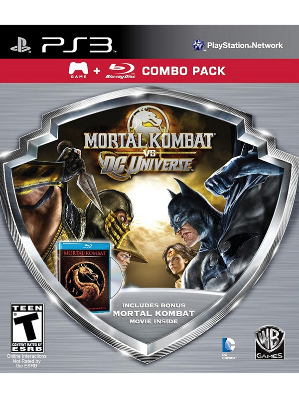 Mortal Kombat vs DC Universe - Silver Shield Combo Pack PS3