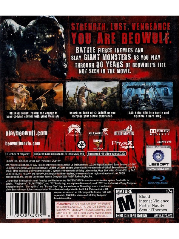 Beowulf ps3 deals