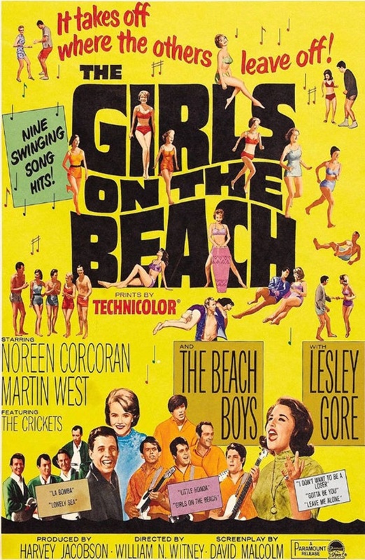 1965年 The Girls on the Beach ビンテージ映画ポスター The Girls on the Beach (1965)