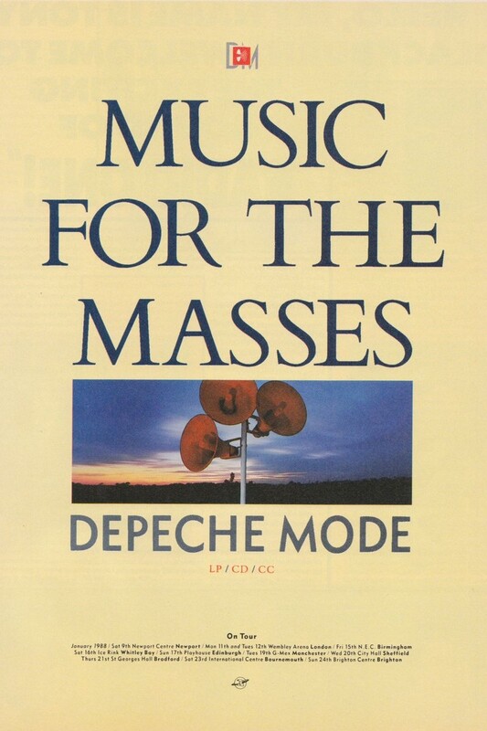 Depeche Mode: Music for the Masses (1987 - 1988)