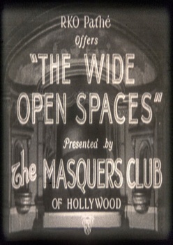 The Wide Open Spaces (1931)