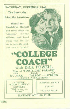 College Coach (1933)