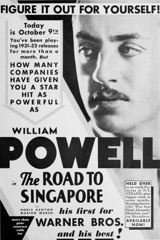 The Road To Singapore (1931)