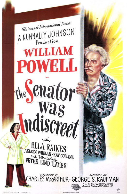 Senator Movie The Senator Was Indiscreet (1947)