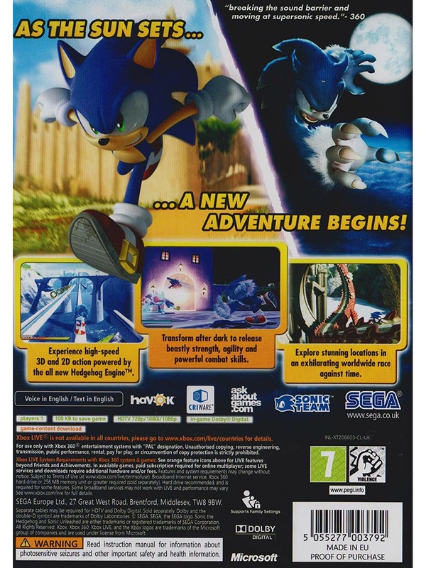 Sonic Unleashed (X360/PS3)