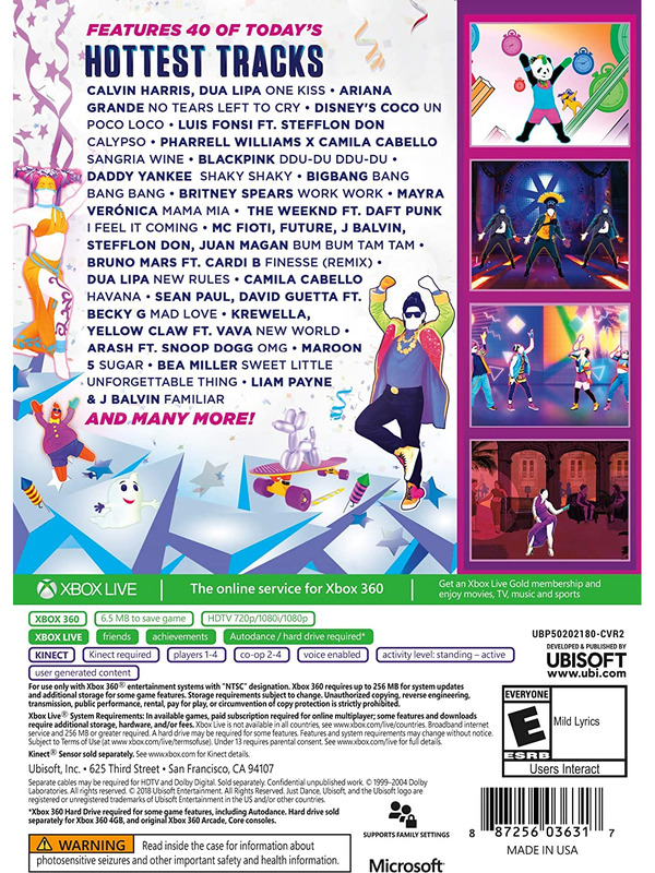Just Dance 2019 Xbox 360