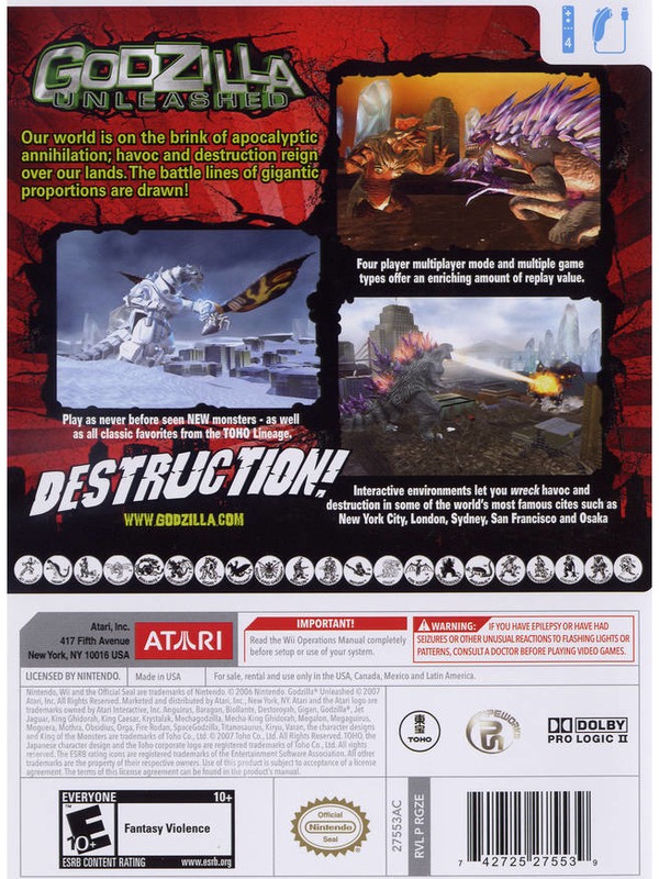 Godzilla Unleashed Sur Nintendo Wii – Complet (boîte, Manuel, Disque) – FR