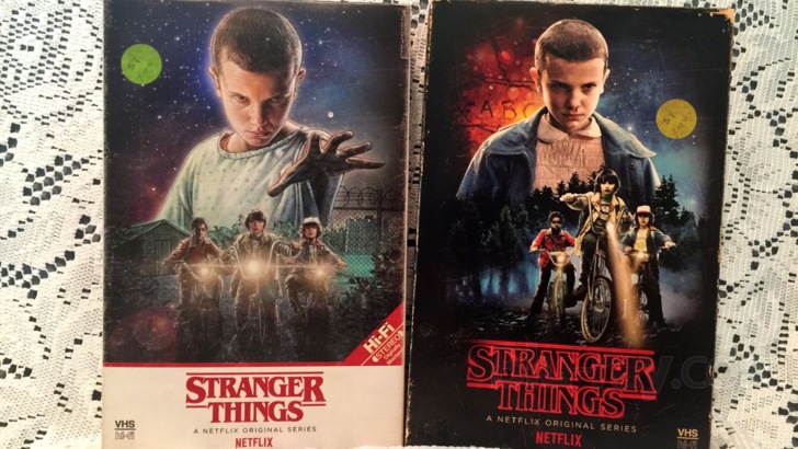 Stranger Things Netflix Exclusive Complete Season 1 and Season 2 Bundle,  DVD / Blu-ray Discs in VHS Style Boxes