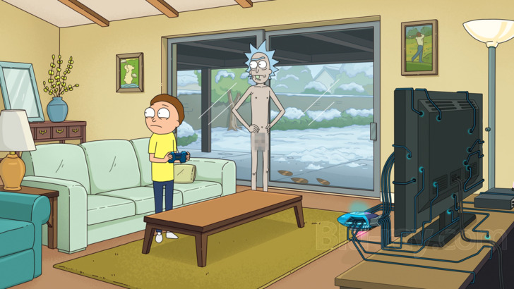 Living Room Rick And Morty Christmas