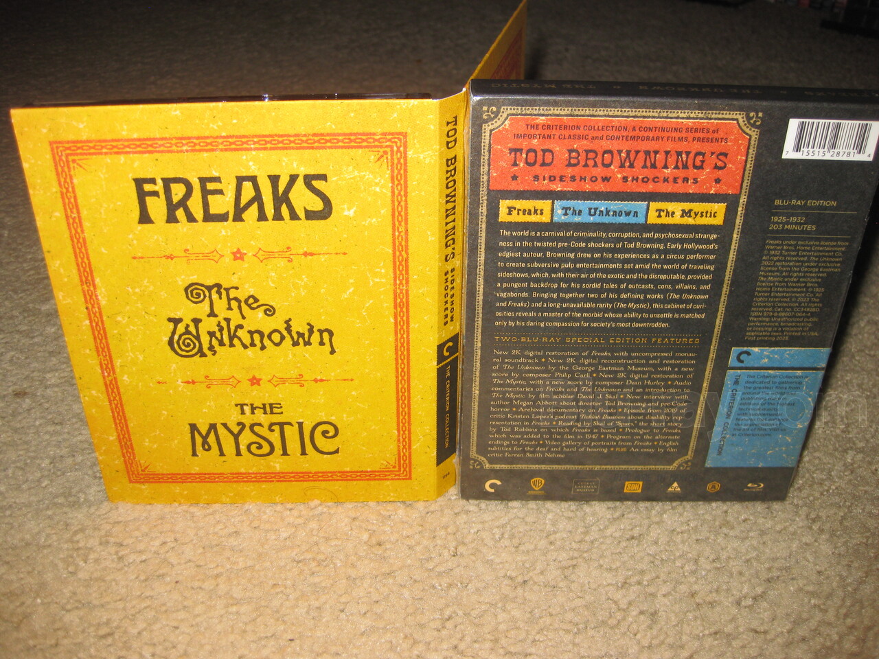 Tod Browning's Sideshow Shockers: Freaks / The Unknown / The