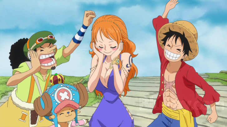 705 Nami tells Luffy that hes in the Snakes stomach - Luffy imitates Usopp  - video Dailymotion