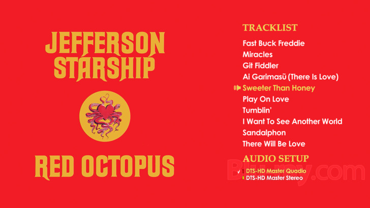 Jefferson Starship: Red Octopus Blu-ray (CD case)