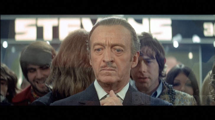 THE BRAIN - 1969 Paramount film with David Niven at right and Eli Wallach  Stock Photo - Alamy